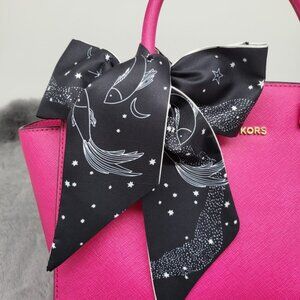 Pisces Zodiac Sign Silk Twilly Scarf